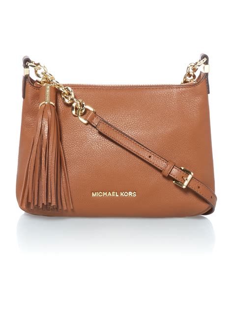 michael kors purse brown and tan|Michael Kors brown purse crossbody.